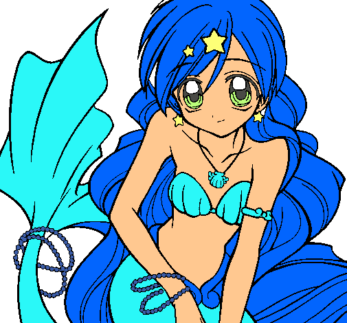 Dibujo Sirena pintado por hellen1