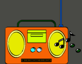 Dibujo Radio cassette 2 pintado por brennis