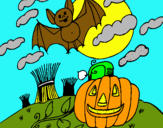 Dibujo Paisaje de Halloween pintado por betsimar