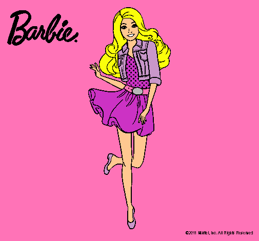 Dibujo Barbie informal pintado por liadlc
