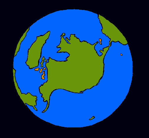 Dibujo Planeta Tierra pintado por AZPP