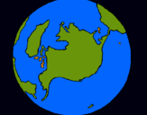 Dibujo Planeta Tierra pintado por AZPP