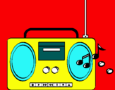 Dibujo Radio cassette 2 pintado por elmejor200