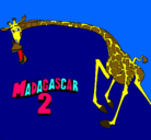 Dibujo Madagascar 2 Melman 2 pintado por luisa31_09