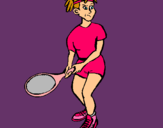 Dibujo Chica tenista pintado por albaclara119