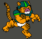 Dibujo Jugador tigre pintado por tigre286