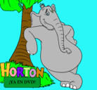 Dibujo Horton pintado por aricami123
