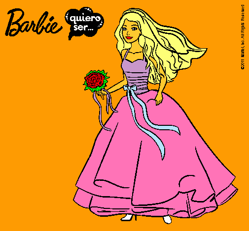 Barbie vestida de novia