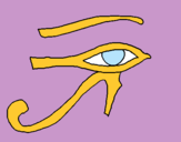 Dibujo Ojo Horus pintado por versd