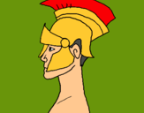 Dibujo Casco romano pintado por usuar