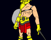 Dibujo Gladiador pintado por jlbr