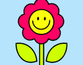 Dibujo Flor happy pintado por jenhizita 