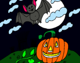 Dibujo Paisaje de Halloween pintado por zago