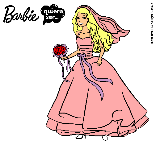 Barbie vestida de novia