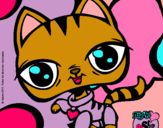 Dibujo Gatito Littlest Pet Shop pintado por sttaar