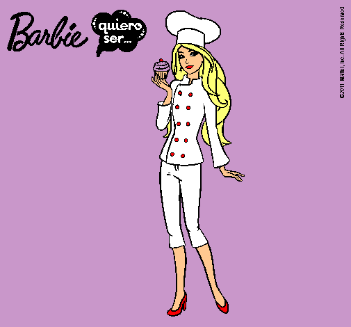 Dibujo Barbie de chef pintado por soooooo