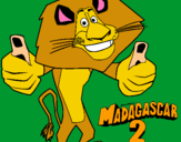 Dibujo Madagascar 2 Alex pintado por fernand0