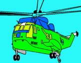 Dibujo Helicóptero al rescate pintado por hector7