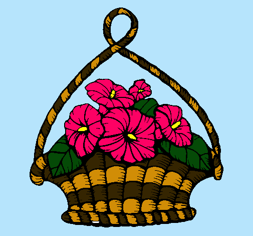 Cesta de flores