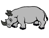 Dibujo Rinoceronte pintado por Claudio56