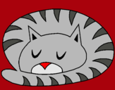 Dibujo Gato durmiendo pintado por SUSI52515