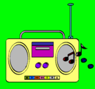 Dibujo Radio cassette 2 pintado por jjennhy