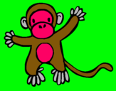 Dibujo Mono pintado por chaleco