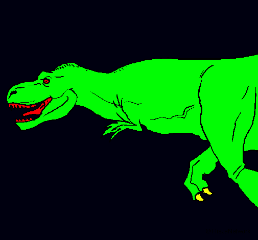 Dibujo Tiranosaurio rex pintado por ANGRYXD
