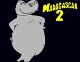 Dibujo Madagascar 2 Gloria pintado por jajajajajj