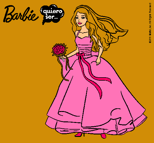 Barbie vestida de novia