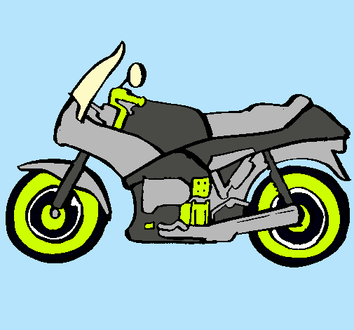 Dibujo Motocicleta pintado por AZPP