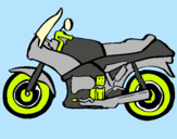 Dibujo Motocicleta pintado por AZPP