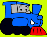Dibujo Tren pintado por jenhizita 