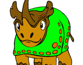 Dibujo Rinoceronte pintado por aaron2302