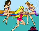 Dibujo Barbie y sus amigas pintado por zianya