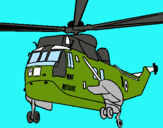 Dibujo Helicóptero al rescate pintado por helicoptero 