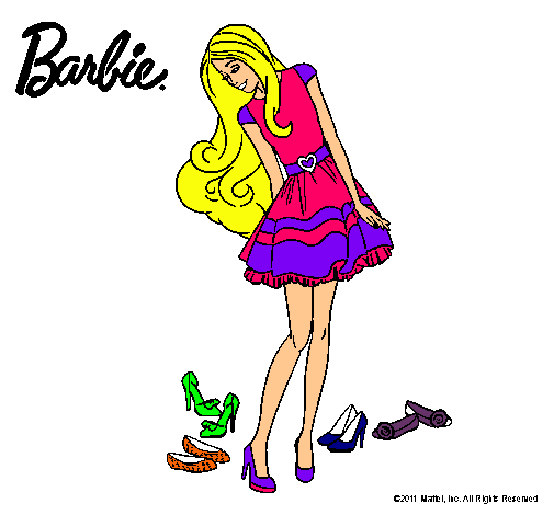 Barbie y su colección de zapatos