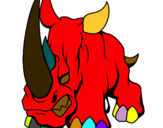 Dibujo Rinoceronte II pintado por 1234057