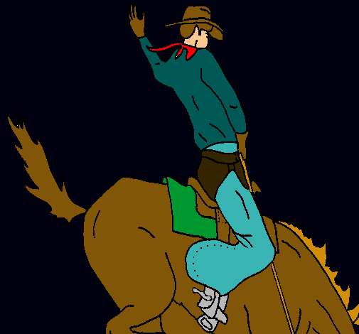 Vaquero en caballo