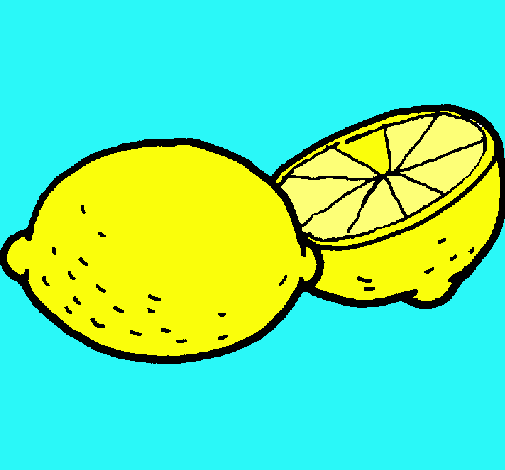 Dibujo limón pintado por lauruki