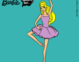 Dibujo Barbie bailarina de ballet pintado por hges