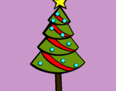 Dibujo Árbol de navidad II pintado por valeyenzo
