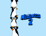 Dibujo Madagascar 2 Pingüinos pintado por ainaak