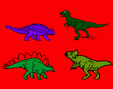 Dibujo Dinosaurios de tierra pintado por dinosour