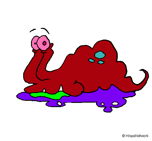 Dibujo Monstruo gelatina pintado por cecibelu