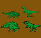 Dibujo Dinosaurios de tierra pintado por dinossssauri