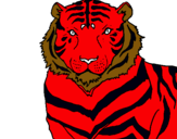 Dibujo Tigre pintado por -mixi-