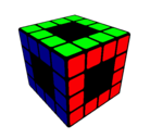 Dibujo Cubo de Rubik pintado por diego12