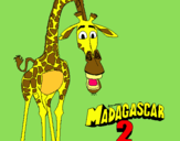 Dibujo Madagascar 2 Melman pintado por ivansita