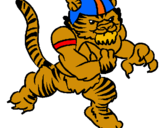 Dibujo Jugador tigre pintado por rovi